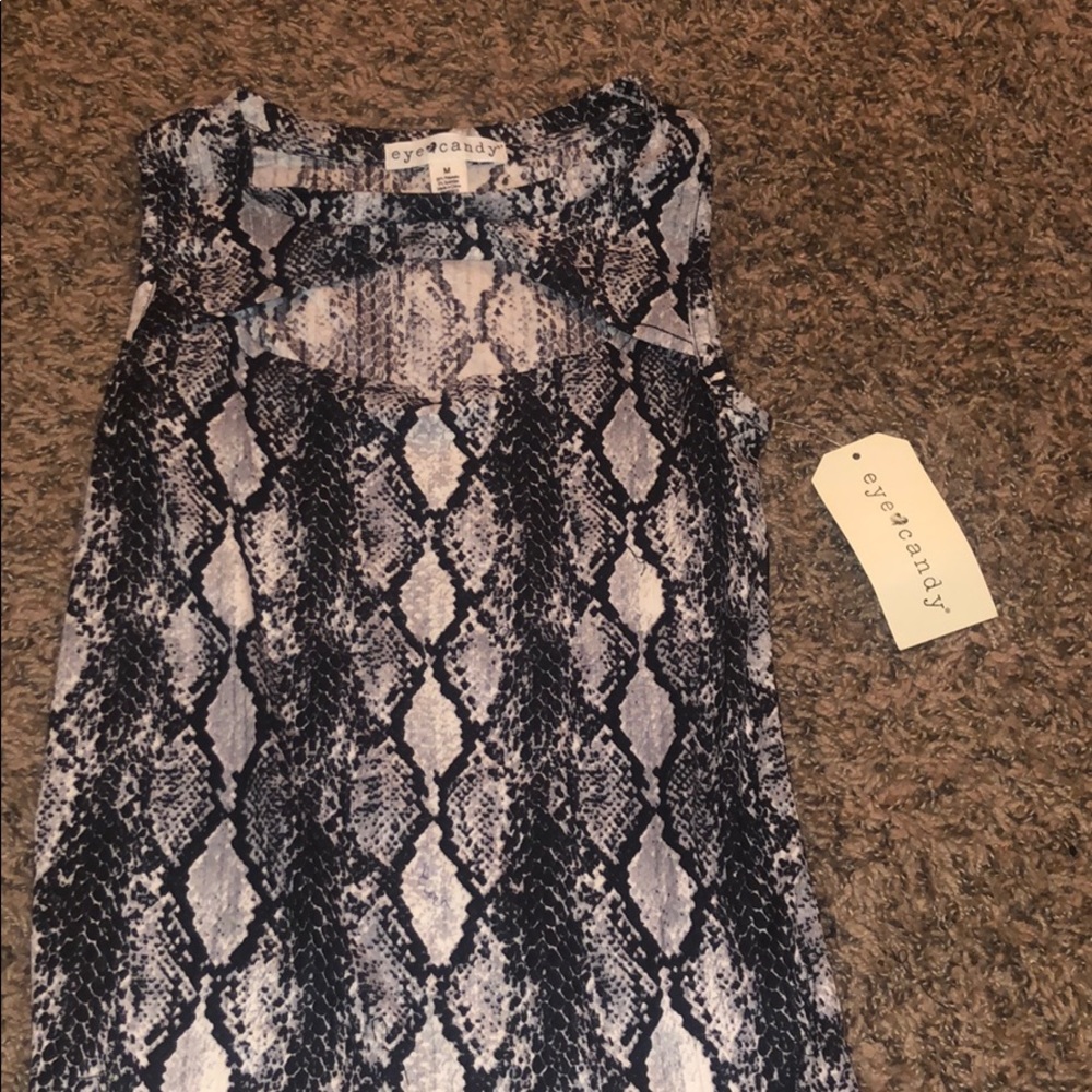 Eye candy snakeskin shirt